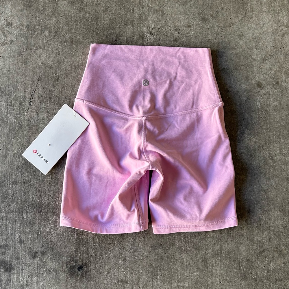 vita pink lululemon align 6" shorts